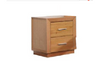 SUBURBAN 2 DRAWERS BEDSIDE  TABLE-  CLEAR LACQUER