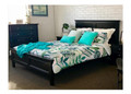 SINGLE JASPER PANEL BED - BLACK