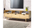 ETINA SCANDINAVIAN ENTERTAINMENT UNIT WITH 3 DRAWERS - 600(H) x 1600(W) - NATURAL