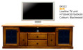 BEN LOWLINE TV UNIT WITH LEAD LIGHT CLEAR GLASS DOORS -730(H) X 2070(W) - ASSORTED COLOURS AVAILABLE