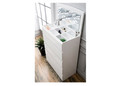 ROGAN 5 DRAWER TALLBOY CHEST WITH OPEN MIRROR - (LS 718 TB) - HIGH  GLOSS WHITE