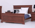 QUEEN BRADLEY SOLID TIMBER  PANEL BED - (MODEL:3-1-18-15-12-9-14-5) - AS PICTURED