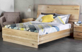 KING    PASQUA  HARDWOOD BED - (MODEL-1-19-20-18-15)  - NATURAL