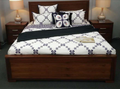 MARISSA  QUEEN  3  PIECE (BEDSIDE )  BEDROOM SUITE - (MODEL-2-21-14-2-21-18-25) - AS PICTURED 