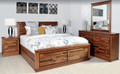  BERTROSE  QUEEN  5  PIECE (DRESSER)  BEDROOM SUITE - (MODEL:3-1-18-12-9-19-12-5)  -  AS PICTURED