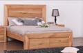 KING QUAKERS HARDWOOD BED FRAME - (MODEL:12-25-15-14) - AS PICTURED