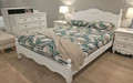 SHNEIDER DOUBLE OR QUEEN 4 PIECE (TALLBOY) BEDROOM SUITE - (MODEL:16-1-18-9-19-9-5-14-14-5) - OFF WHITE