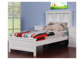 KING SINGLE KAMPARI BOOKEND BED - (MODEL:20-15-13-13-9) - WHITE