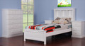 KAMPARI SINGLE OR  KING SINGLE  3 PIECE BEDROOM SUITE  - (MODEL:20-15-13-13-9) - WHITE 