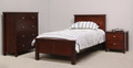 THERON SINGLE OR KING SINGLE 3 PIECE BEDROOM SUITE WITH PANEL BED - (MODEL:2-9-12-12-29) - AS PICTURED