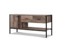 KELLAN INDUSTRIAL TV STAND ENTERTAINMENT UNIT STORAGE CABINET - NATURAL