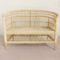  MOROCCO 2 SEATER   RATTAN CHAIR  - NATURAL