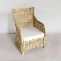 TORINO  RATTAN  CHAIR WITH CUSHION - NATURAL