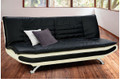 CAROLINA 3 SEATER LEATHERETTE SOFA BED - 2 TONE