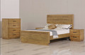 DOUBLE SYRACUSE PANEL BED - RUSTIC