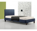 SINGLE  MARSHELLOW  LEATHERETTE BED FRAME  - BLUE