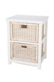 RATTAN STORAGE DRAWERS (RDB782N) WITH 2 DRAWERS - IVORY / NATURAL