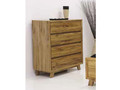 INDIGO 4 DRAWER TALLBOY - NATURAL