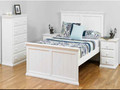 KING SINGLE ANNISTON BED - ARCTIC