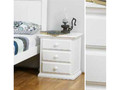 ANNISTON 3 DRAWER BEDSIDE TABLE - ARCTIC