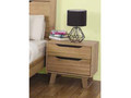 ATMORE 2 DRAWER BEDSIDE TABLE -580(H) x 600(W) - NATURAL