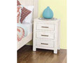 MARION BEDSIDE TABLE - 660(H) x 480(W) - WHITEWASH