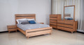 BIRMINGHAM KING 6 PIECE (THE LOT) BEDROOM SUITE - RUSTIC OAK