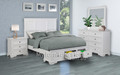 QUEEN AUSTIN TIMBER BED FRAME - WHITE