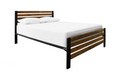 DOUBLE TROPIC (AUSSIE MADE) METAL & TIMBER BED FRAME - BLACK