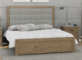 KING PALMER TIMBER BED FRAME - AS PICTURED