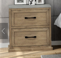 PALMER 2 DRAWER BEDSIDE TABLE - AS PICTURED