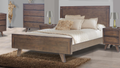 KING ROGER TIMBER BED FRAME - AS PICTURED