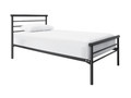 KING SINGLE INDUSTRY METAL BED - ASSORTED COLOURS