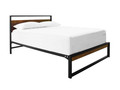 SINGLE MEDINA (AUSSIE MADE) METAL BED - ASSORTED COLOURS