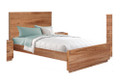 BALDRINE QUEEN 3 PIECE (BEDSIDE) BEDROOM SUITE - WORMY CHESTNUT