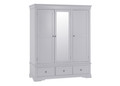 INVIGORATE (AUSSIE MADE) (MODEL:SW-TWR-G) 3 DOOR / 3 DRAWER WARDROBE - ASSORTED COLOURS