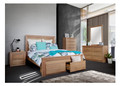 LUCILLE QUEEN 5 PIECE (DRESSER) BEDROOM SUITE - MESSMATE CLEAR