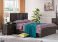 YONKERS KING 3 PIECE (BEDSIDE) BEDROOM SUITE  -  CHARCOAL 