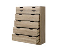 ARTISS 6 DRAWER TALLBOY - OAK