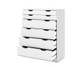 ARTISS 6 DRAWER TALLBOY - 1050(H) x 800(W) - WHITE