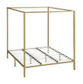 KING NICHOLSON 4 POSTER BED FRAME - GOLD