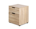 PYKE 2 DRAWER FILING CABINET - WOOD