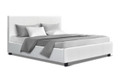 QUEEN NEO LEATHERETTE BED - WHITE