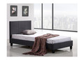 SINGLE CLEESE LINEN FABRIC BED FRAME - GREY