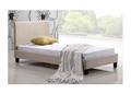 SINGLE ODELIA LINEN FABRIC BED FRAME  - BEIGE