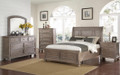 WESTERN KING 3 PIECE BEDSIDE BEDROOM SUITE (1-12-12-5-7-18-1) - TAWNY