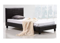 SINGLE ALKURHAH LEATHERETTE BED FRAME - BROWN