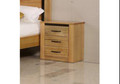 GARDNER 3 DRAWER BEDSIDE TABLE - AS PICTURED