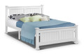 QUEEN LAWRENCE TIMBER BED FRAME - WHITE