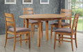 TAPAS 5 PIECE EXTENSION DINING SETTING - 1050/1350(W) X 900(D) - WARM OAK 